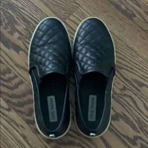 Steve Madden leather slip ons